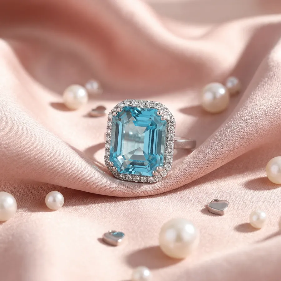 Aquamarine halo